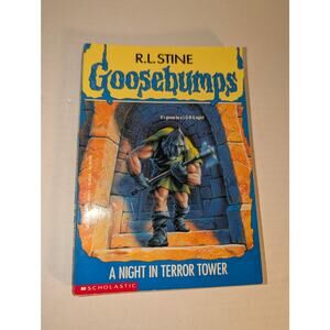 Vintage 1996 Goosebumps A Night in Terror Tower First Edition Book Mint